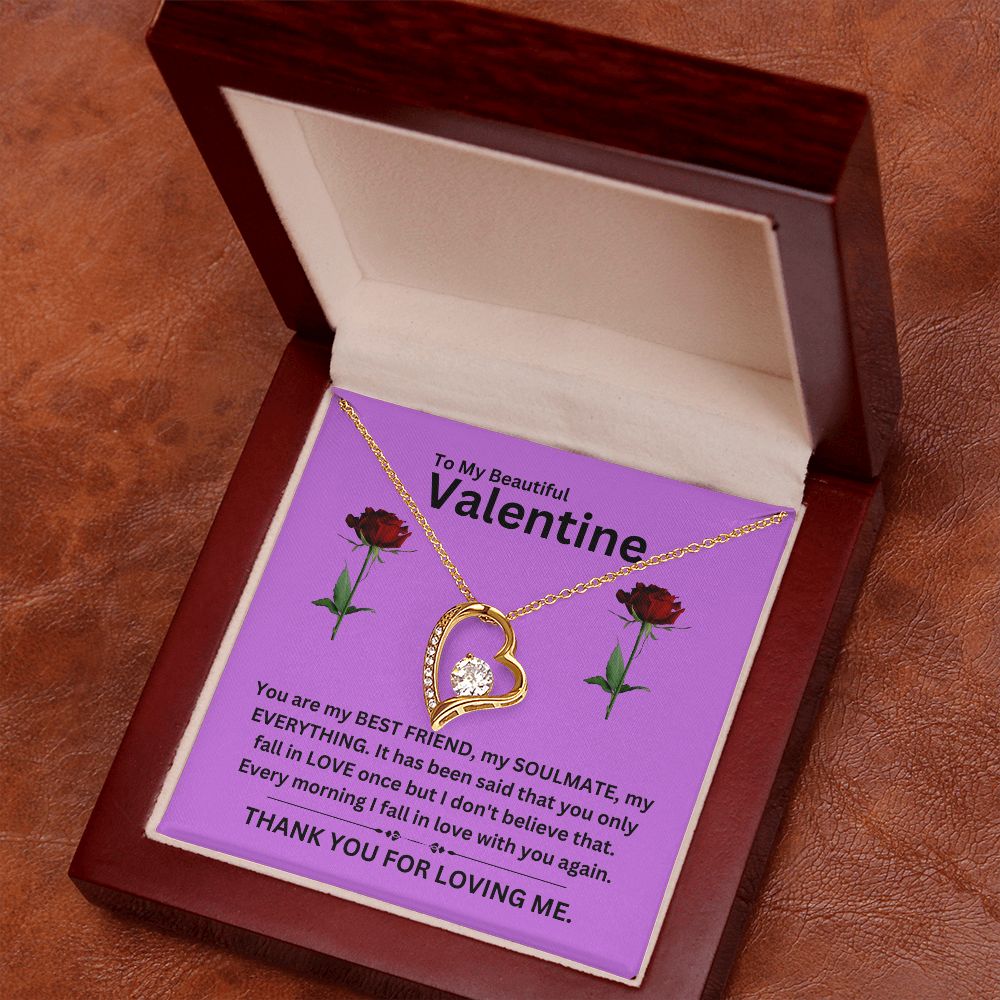 Forever Love Necklace | Valentine purple