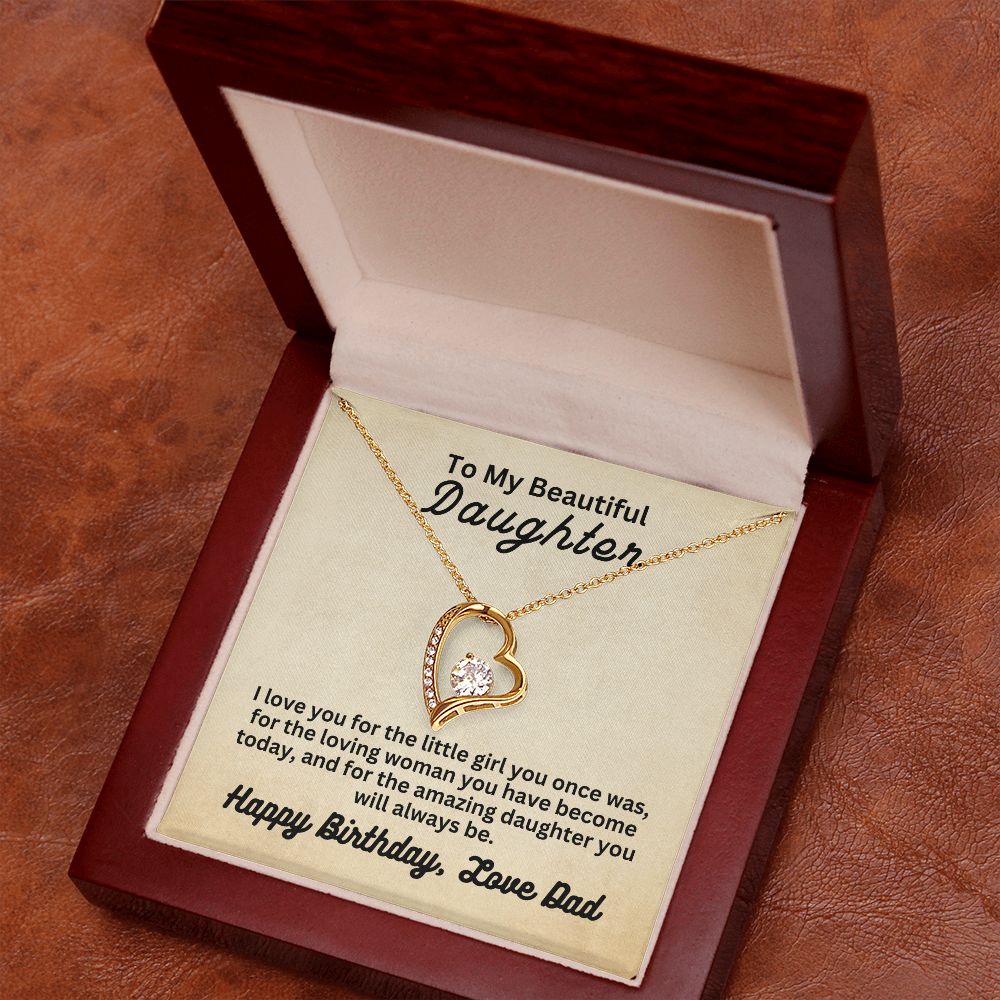 Birthday Dad to Daughter | Forever Love Necklace