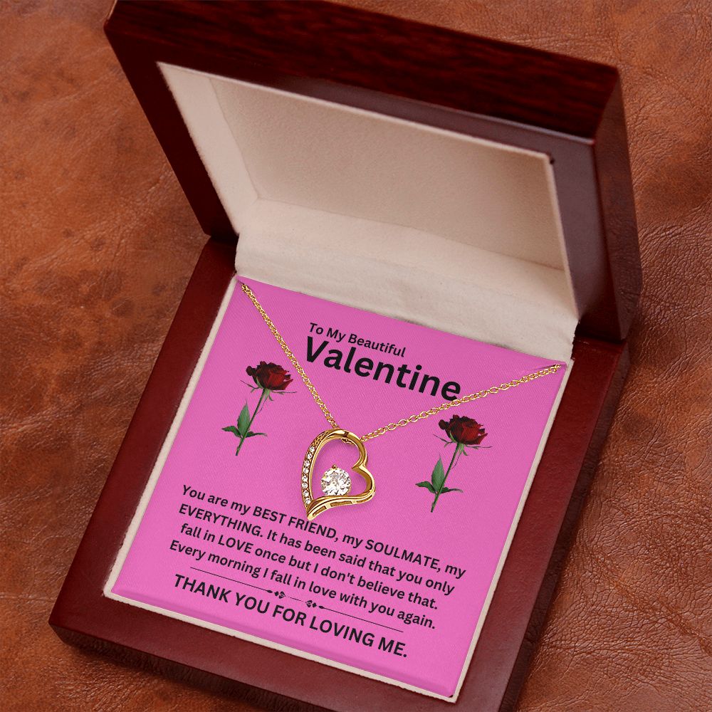 Forever Love Necklace | Valentine pink