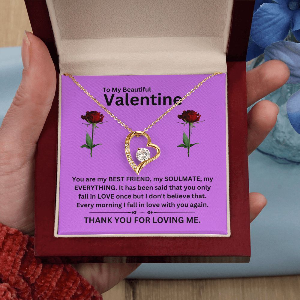 Forever Love Necklace | Valentine purple