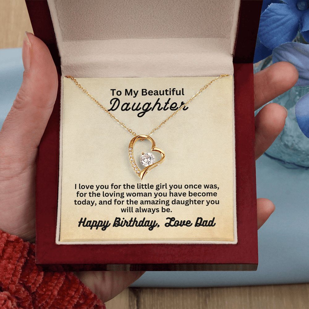 Birthday Dad to Daughter | Forever Love Necklace