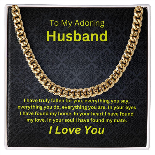 To Adoring Husband | Cuban Chain Link