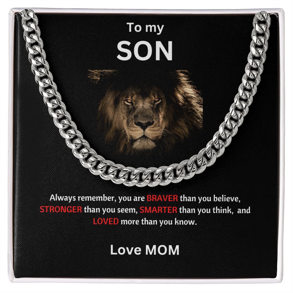Mom to Son | Cuban Chain Link