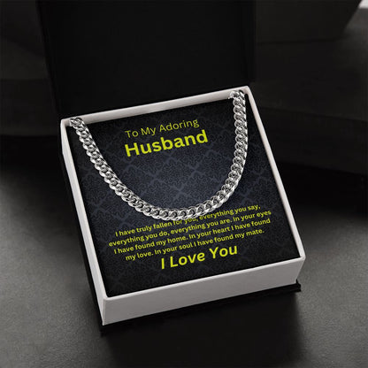 To Adoring Husband | Cuban Chain Link
