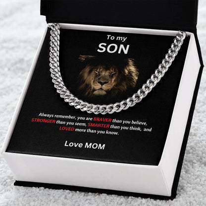 Mom to Son | Cuban Chain Link