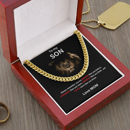 Mom to Son | Cuban Chain Link
