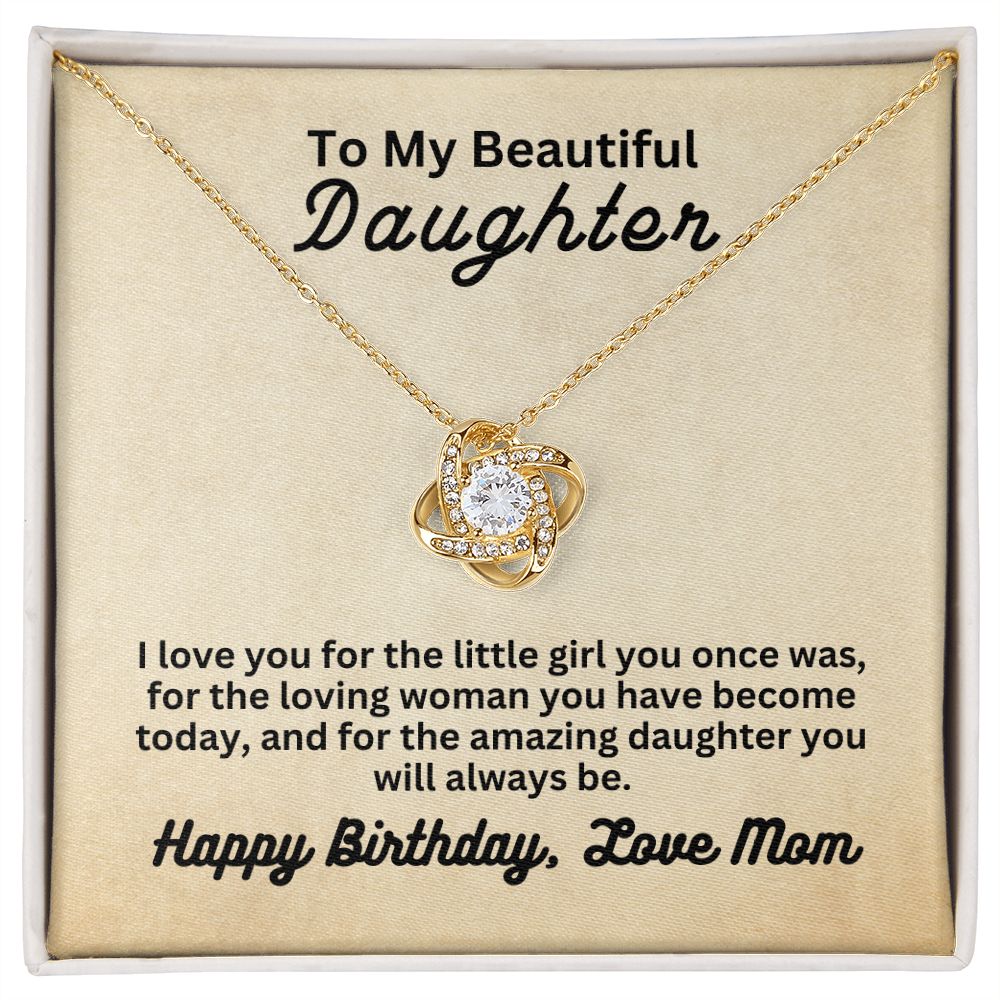 Birthday from Mom | Love Knot Necklace