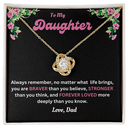 Love Knot Necklace | Dad to Daughter