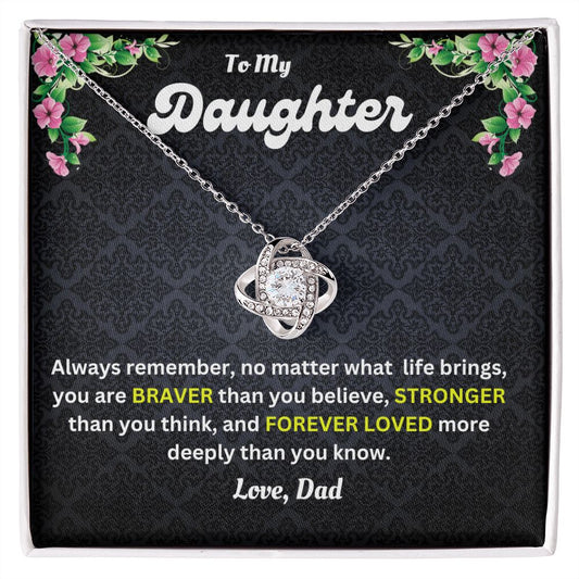 Love Knot Necklace | Dad to Daughter