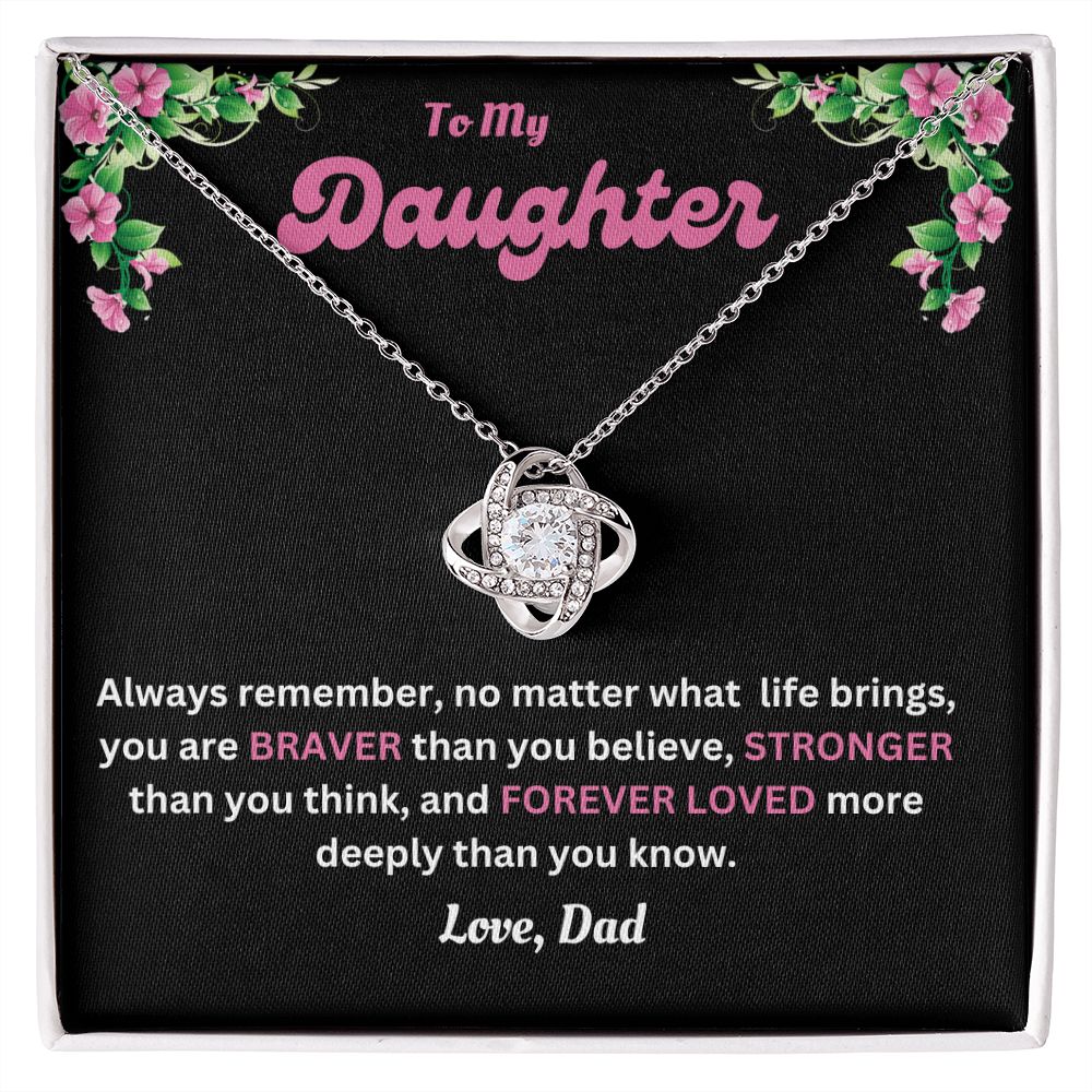 Love Knot Necklace | Dad to Daughter