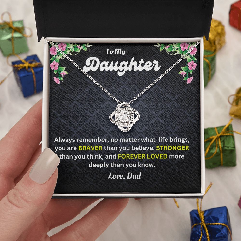 Love Knot Necklace | Dad to Daughter