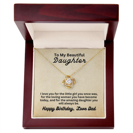 Birthday from Dad | Love Knot Necklace