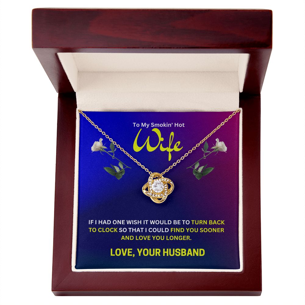 Always Smokin' Hot Wife | Love Knot Necklace