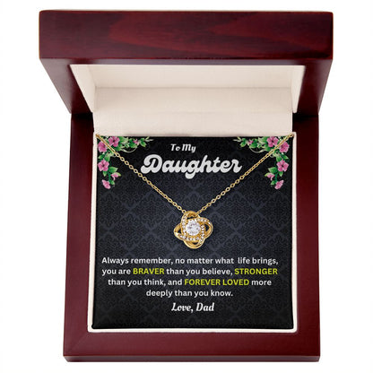 Love Knot Necklace | Dad to Daughter