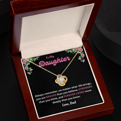 Love Knot Necklace | Dad to Daughter