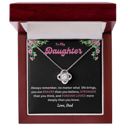 Love Knot Necklace | Dad to Daughter