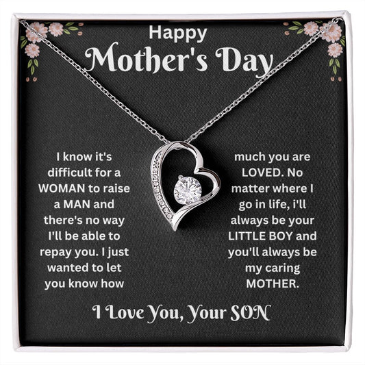 Forever Love Necklace - Mothers Day black