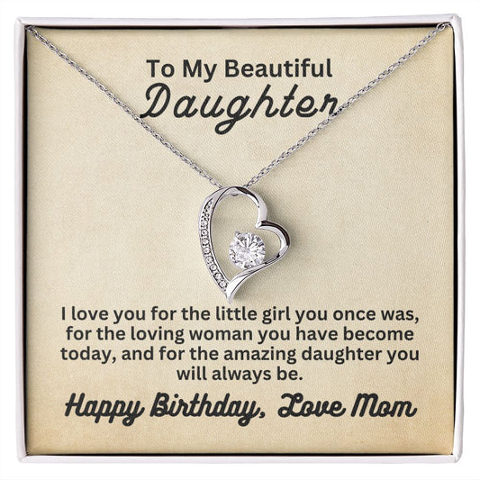 Birthday Mom to Daughter | Forever Love Necklace