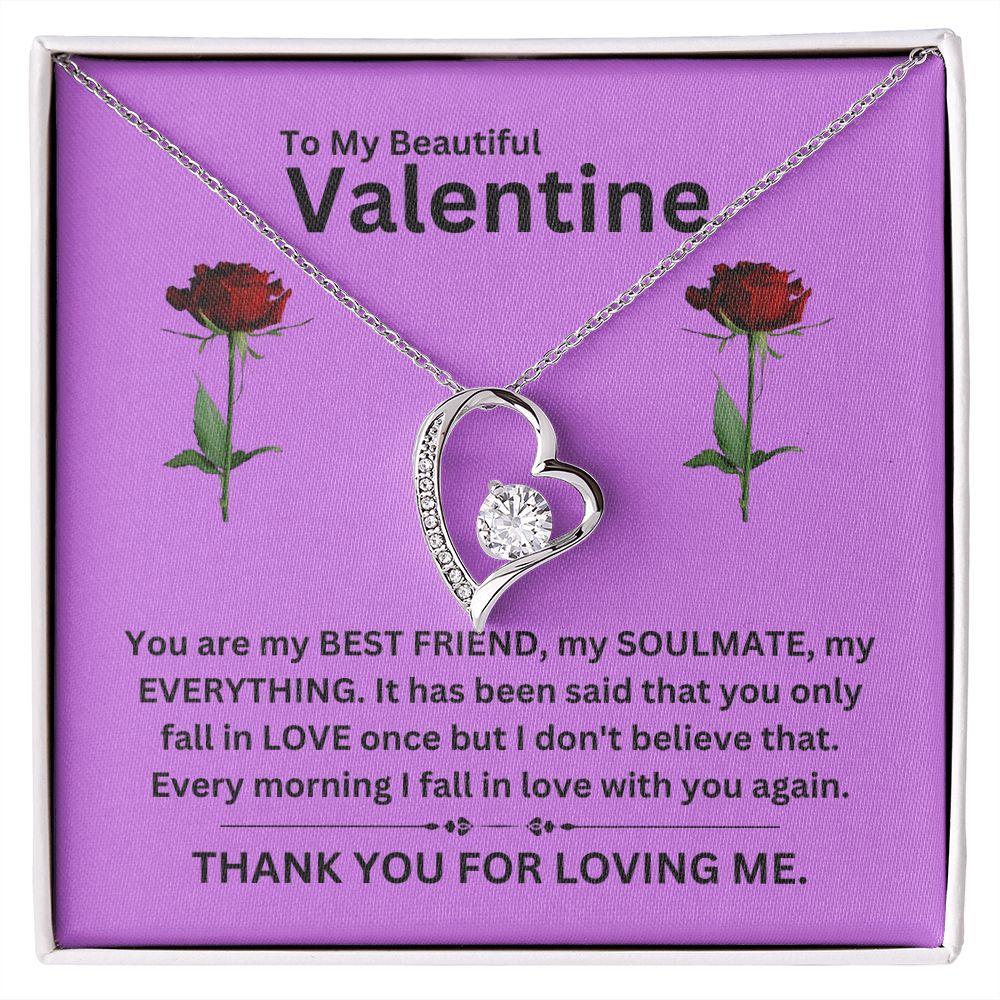 Forever Love Necklace | Valentine purple