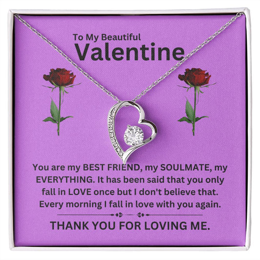 Forever Love Necklace | Valentine purple
