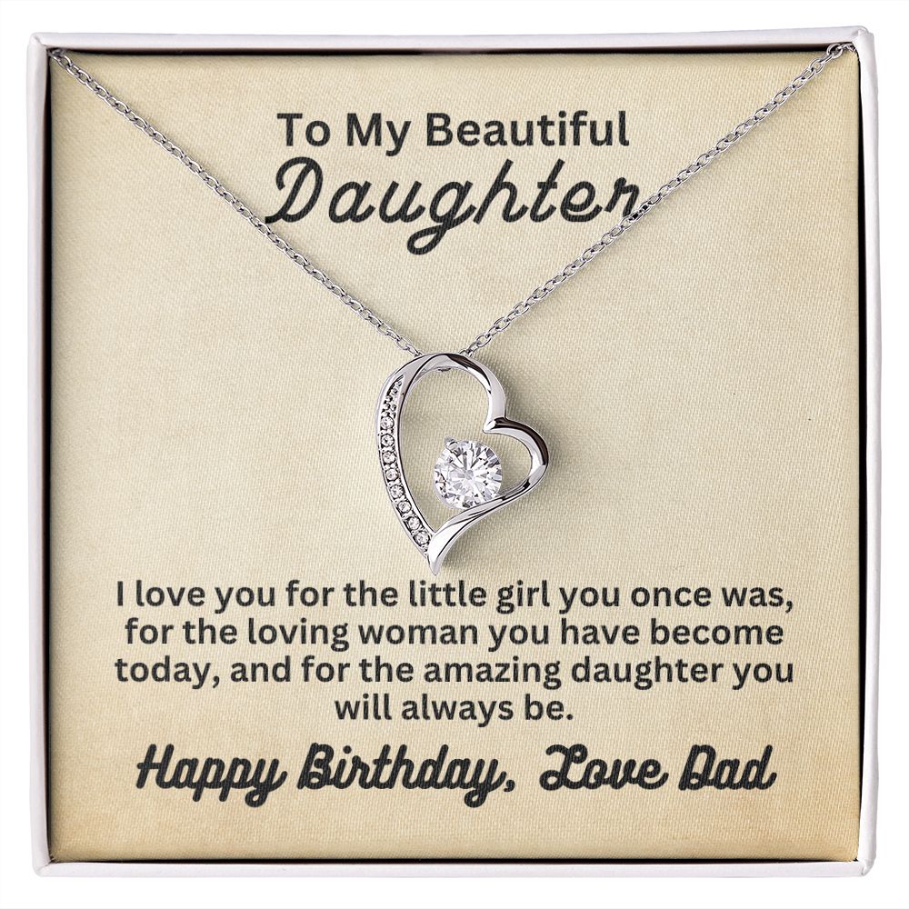 Birthday Dad to Daughter | Forever Love Necklace