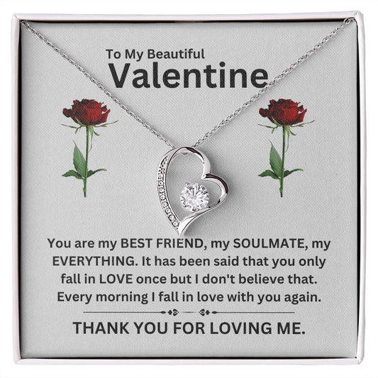 Forever Love Necklace | Valentine gray
