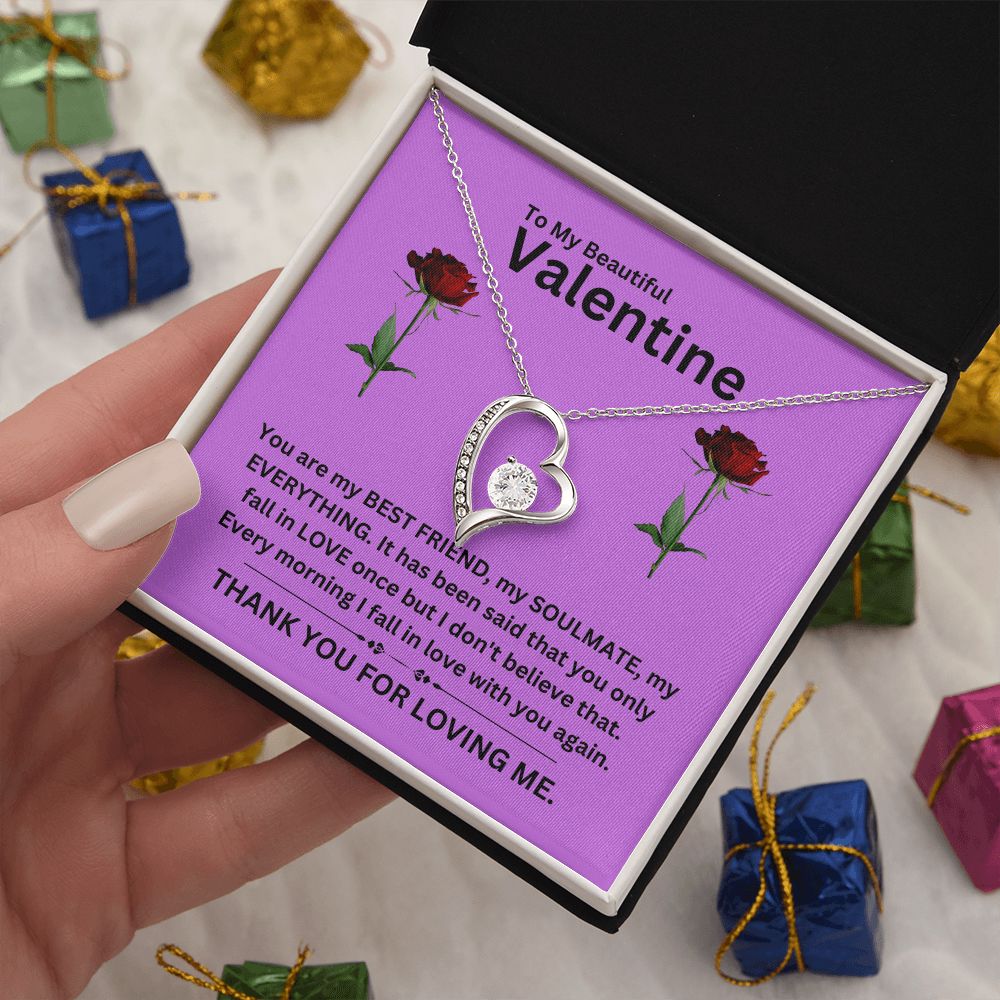 Forever Love Necklace | Valentine purple