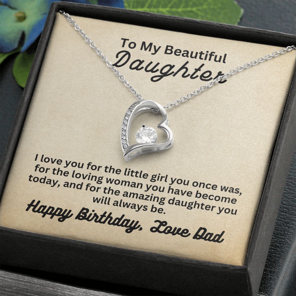 Birthday Dad to Daughter | Forever Love Necklace