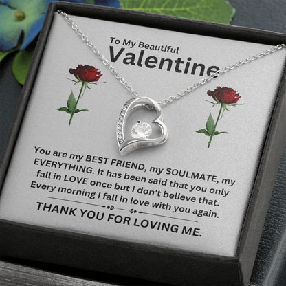 Forever Love Necklace | Valentine gray