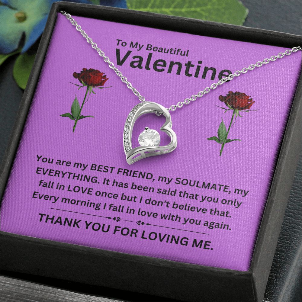 Forever Love Necklace | Valentine purple