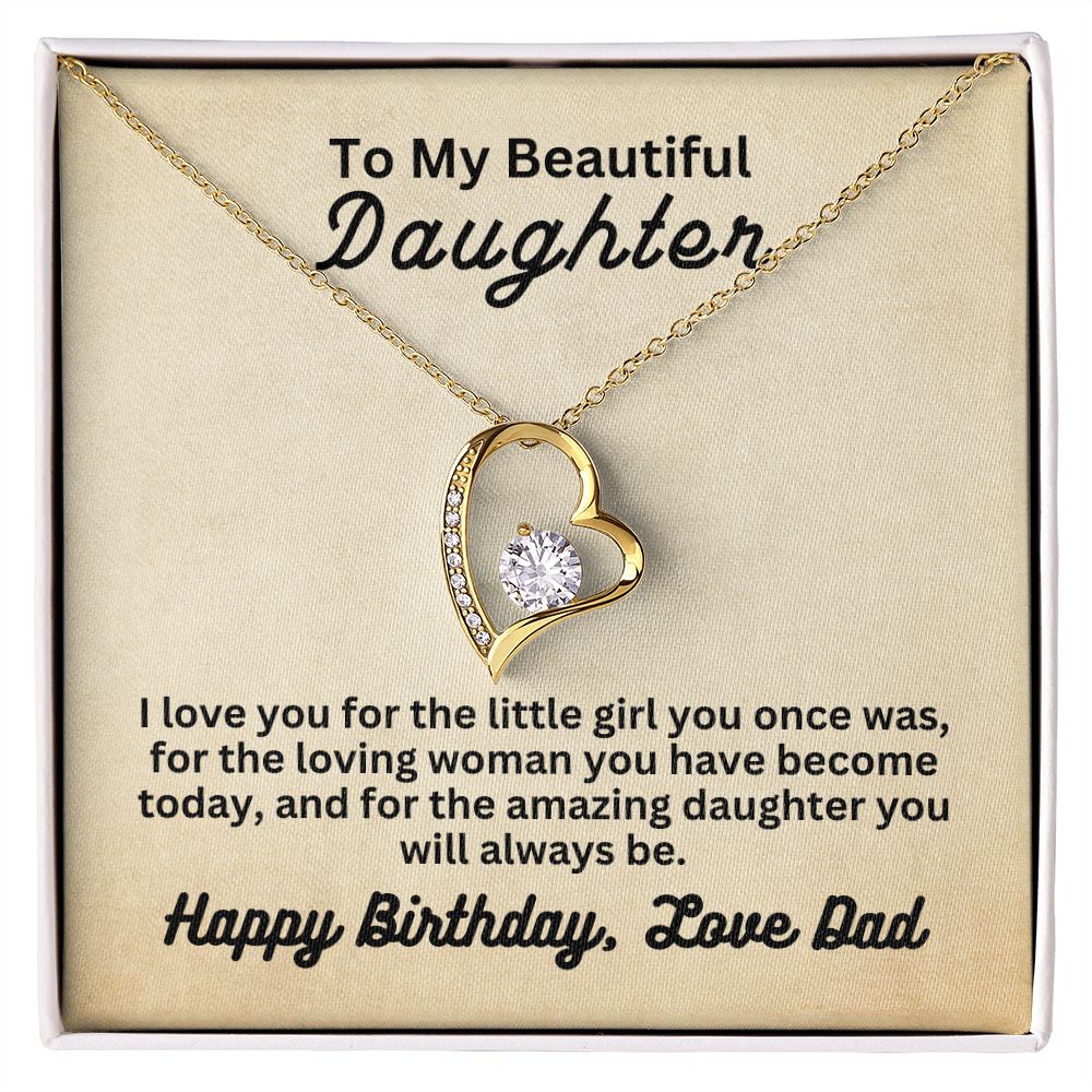 Birthday Dad to Daughter | Forever Love Necklace