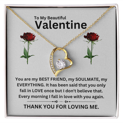 Forever Love Necklace | Valentine gray