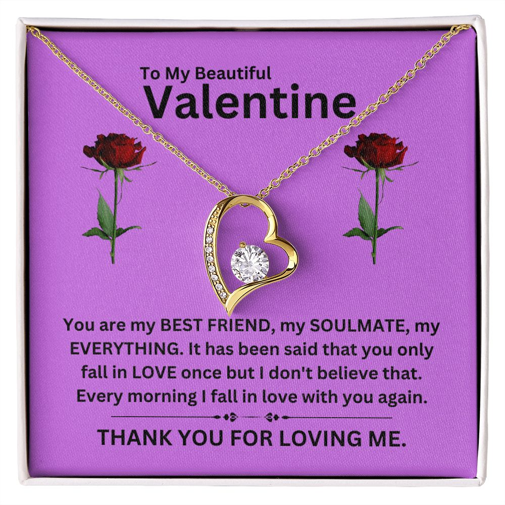 Forever Love Necklace | Valentine purple