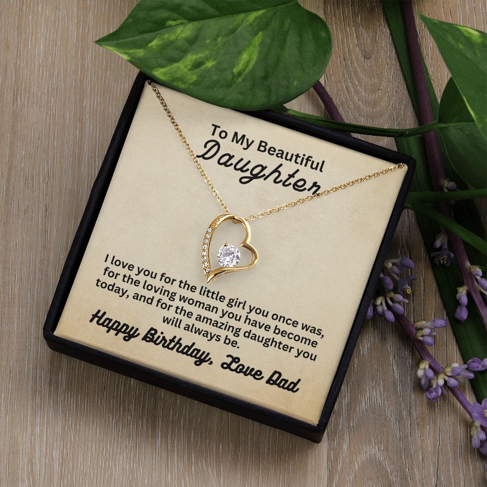 Birthday Dad to Daughter | Forever Love Necklace