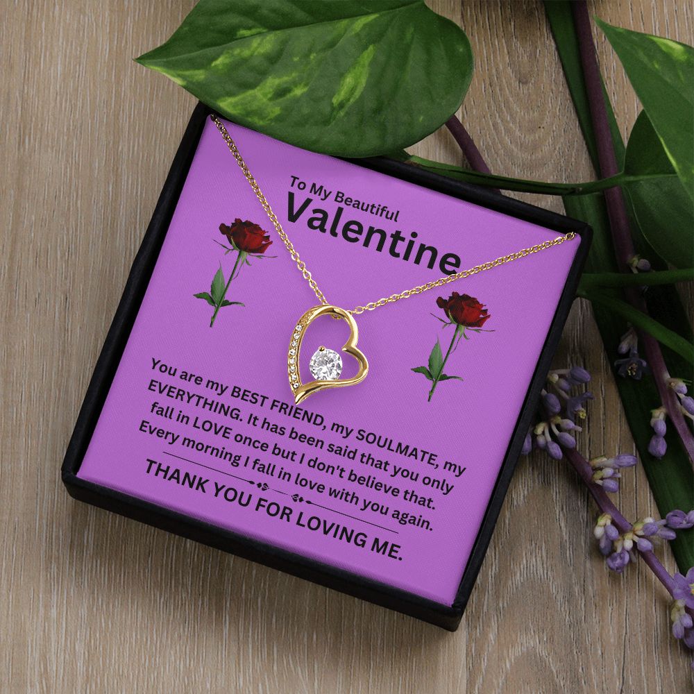 Forever Love Necklace | Valentine purple