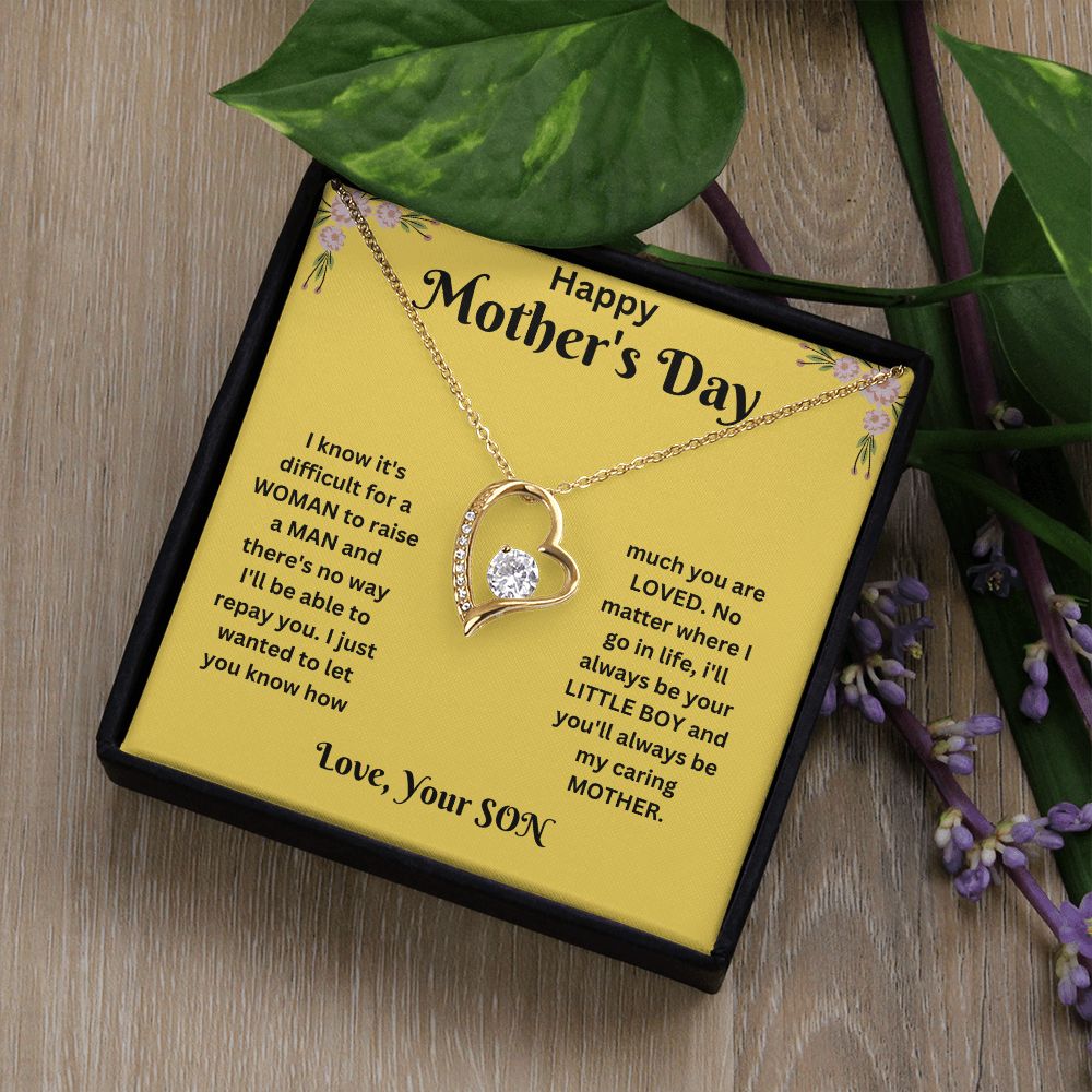 Forever Love Necklace - Mothers Day yellow