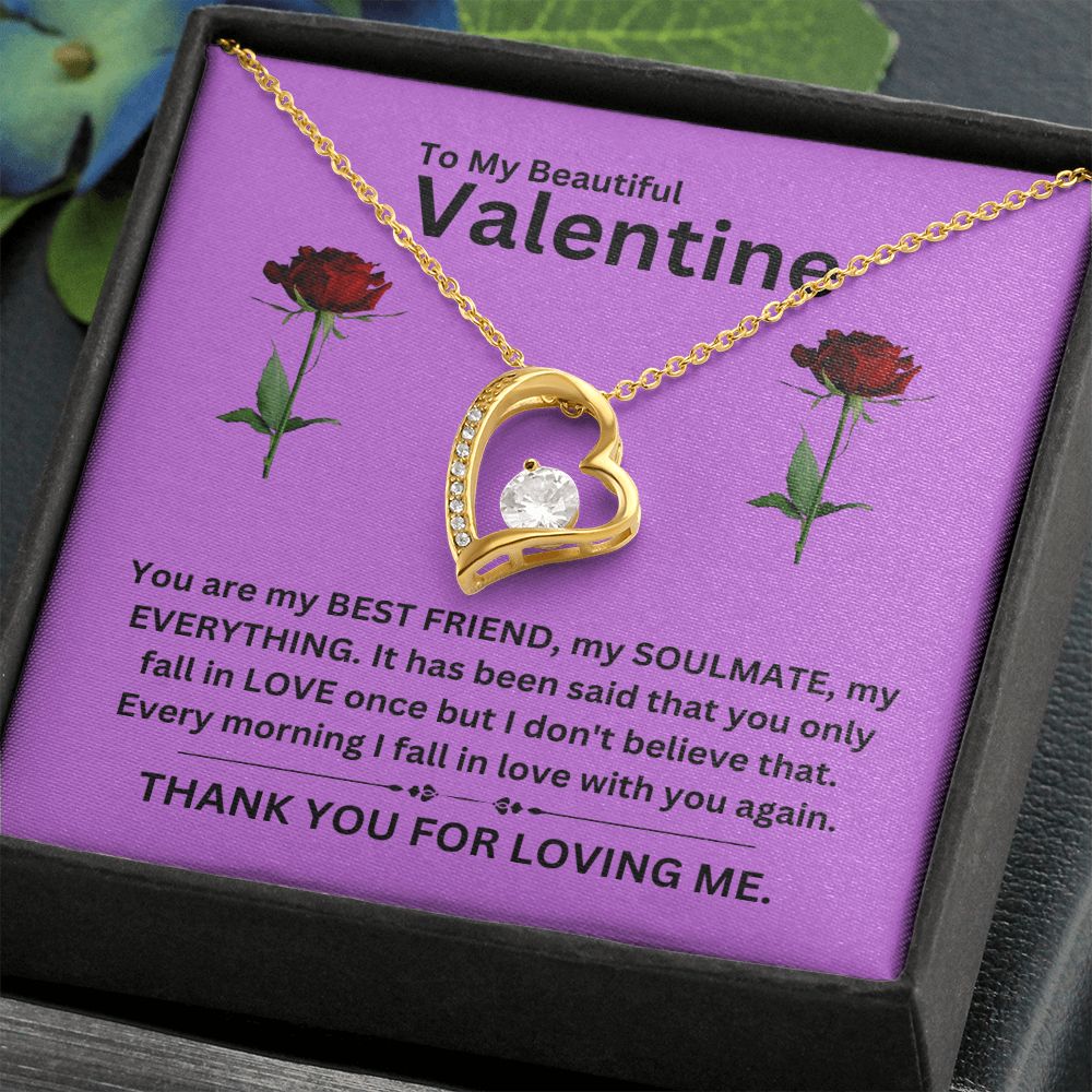 Forever Love Necklace | Valentine purple
