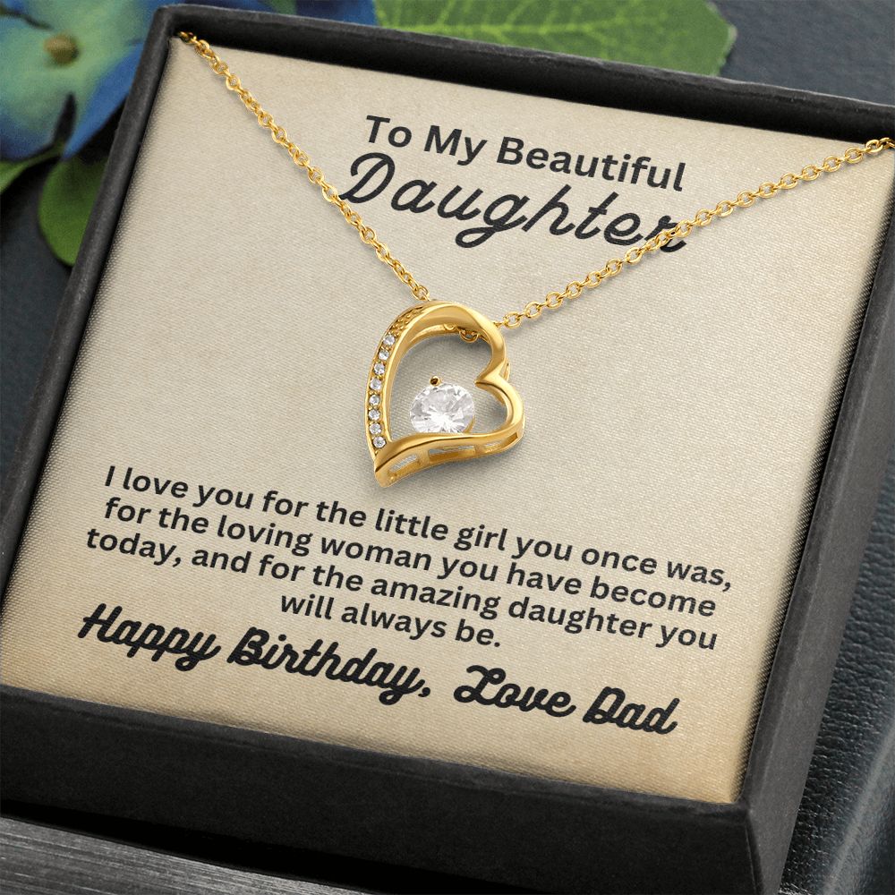 Birthday Dad to Daughter | Forever Love Necklace